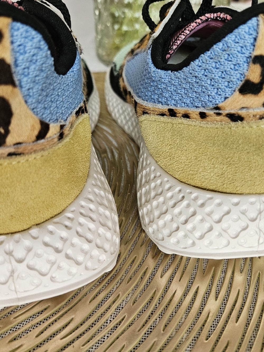 Steve Madden Verdict Leopard Multi Colorblock Knit Sneakers Women's Size 8.5 - Picture 7 of 10